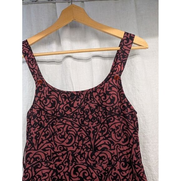 Pura Vida women's size 8 tank midi dress black and red full skirt tulle D3 - Picture 9 of 16